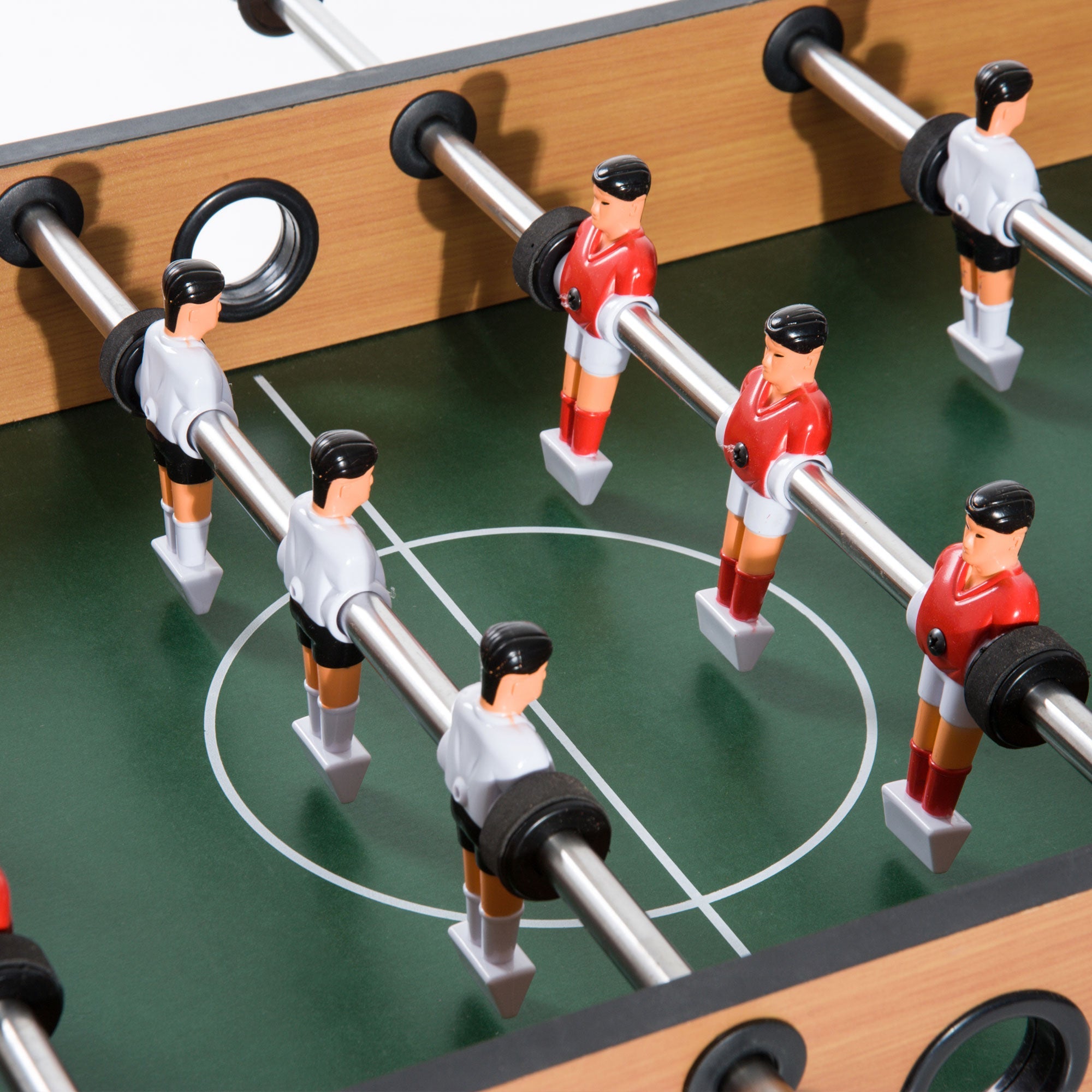 Easycomfort Calcio Balilla Professionale per Bambini e Adulti with Aste in Legno MDF 92x46x78cm