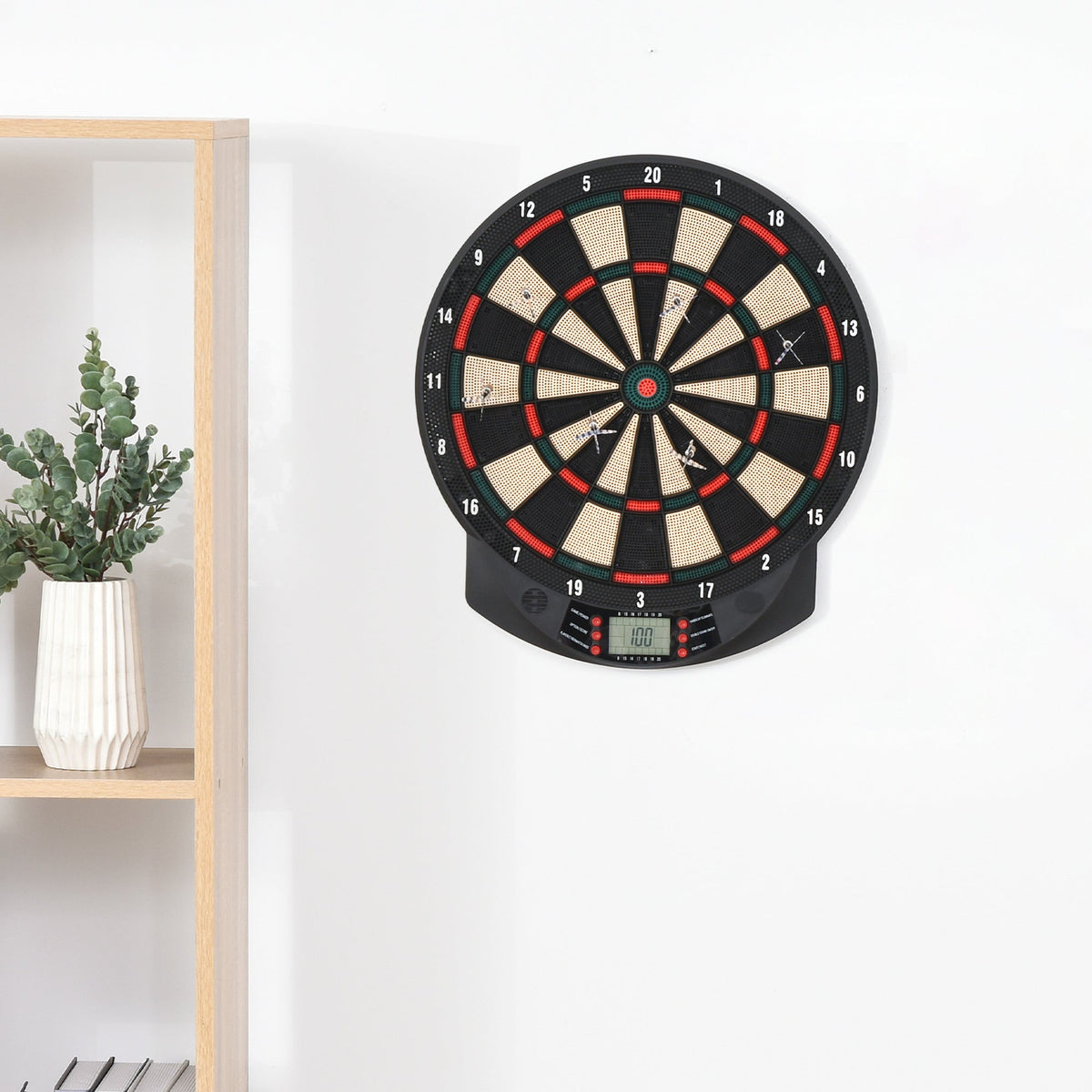 EasyComfort elektronisch dartbord 44 x 39.5 x 2.2 cm - zwart