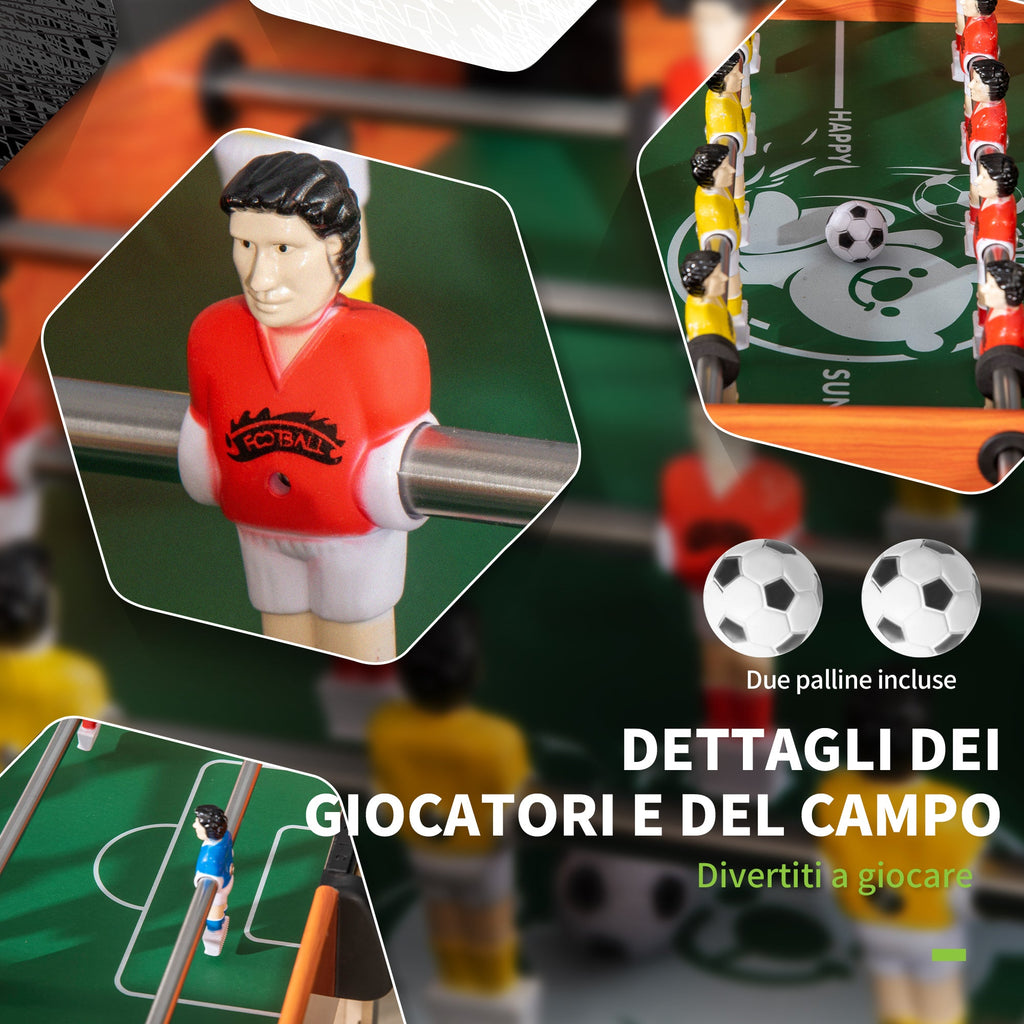 Easycomfort Biliardino Calcio Balilla per Bambini with Manopole Antiscivolo, Segnapunti e Palline, 118x104x69cm