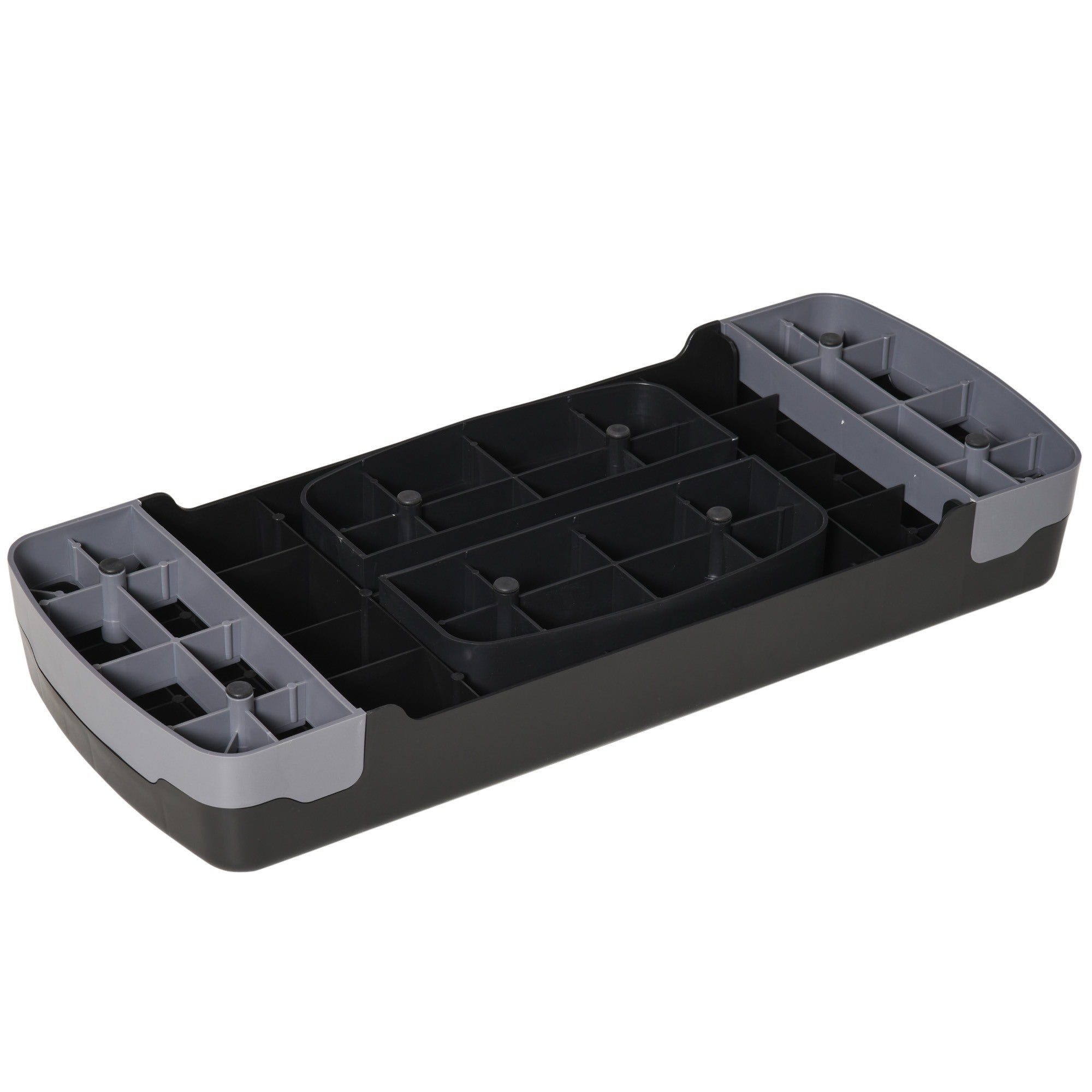 EasyComfort stepbank verstelbaar 10/15 cm – 68x29 cm, zwart/grijs