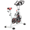Easycomfort Cyclette Professionale, Bici da Spinning,Cyclette da Camera Regolabile with Schermo LCD e Portabicchieri, Volano 8kg, white