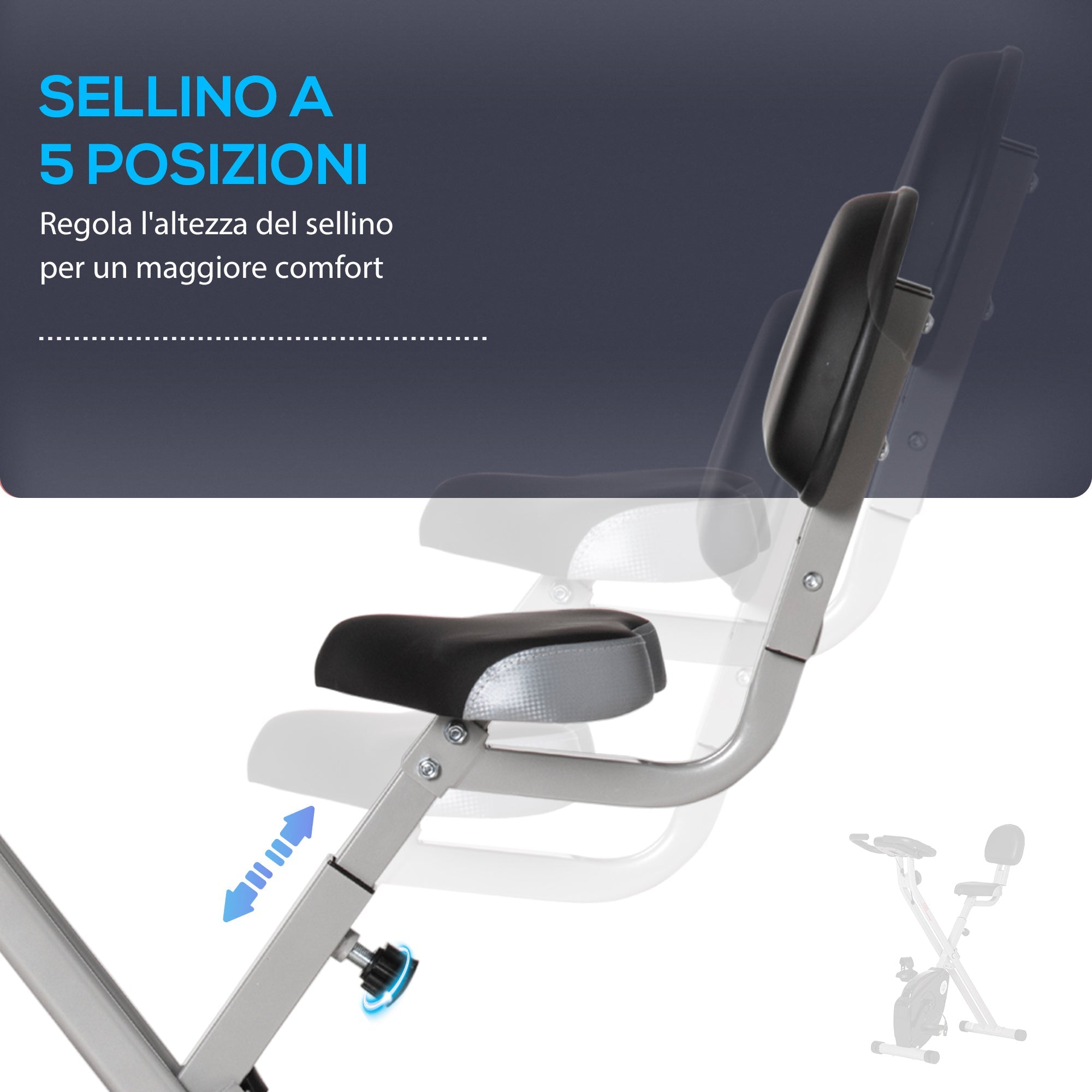 Soozier opvouwbare hometrainer – 8 weerstandsniveaus