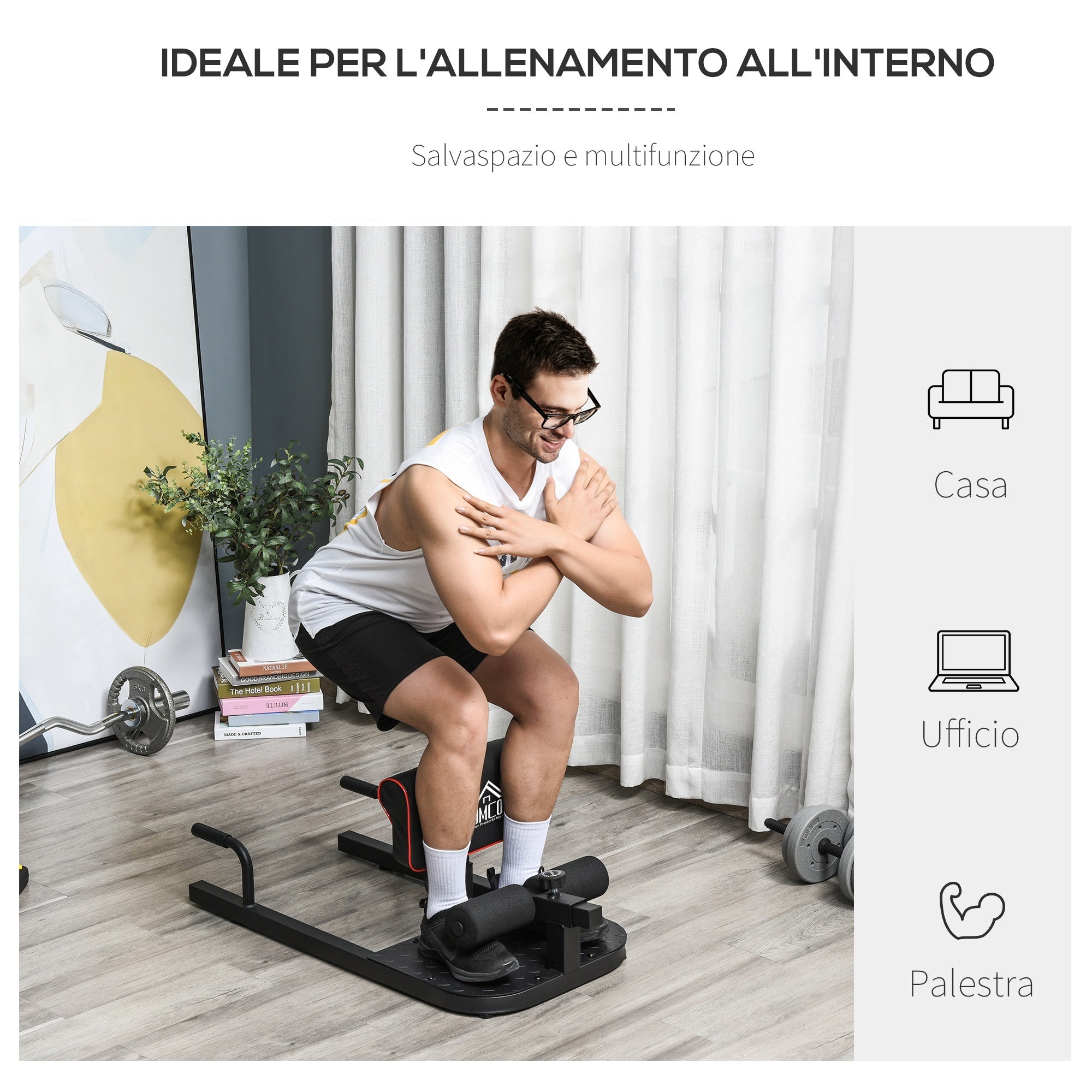 EasyComfort Fitnessbank voor Sissy Squats (staal) – draagkracht 120kg