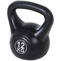 Easycomfort Kettlebell da 12 kg per Sport e Fitness in PVC with Sabbia e Maniglia Liscia Anti-Sfregamento