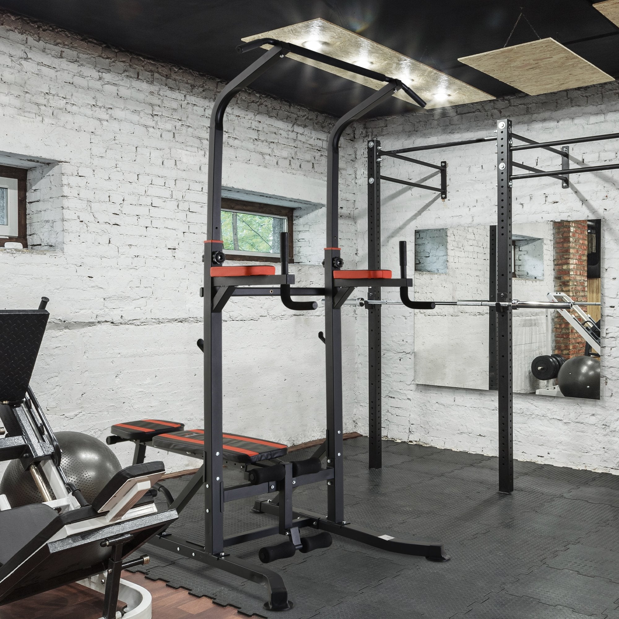 EasyComfort Foldbare multifunctionele trainingstoren met optrekstang