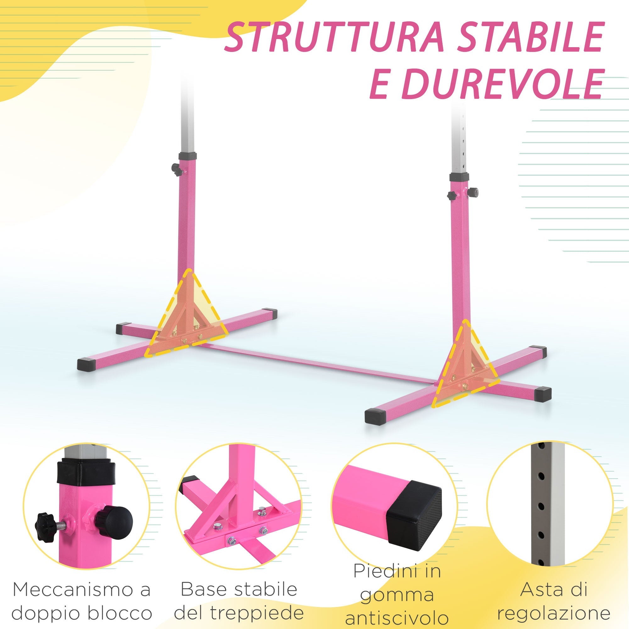 EasyComfort Turnrek verstelbaar 92–150 cm voor kinderen, max. 75 kg