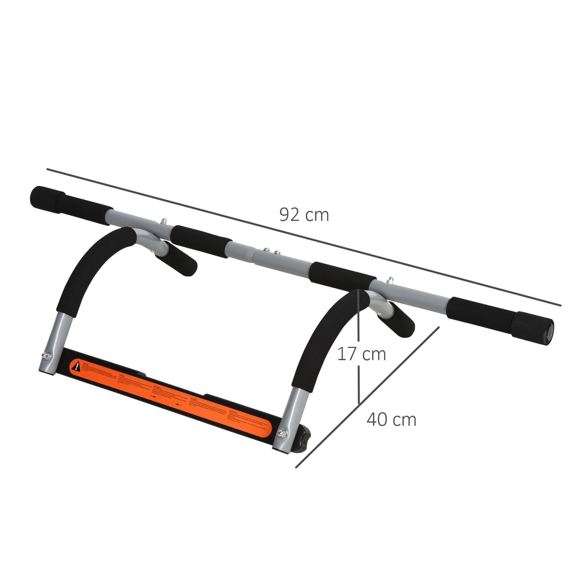Easycomfort Barra per Trazioni a Pressione per Porta, Installazione senza Viti e Telaio in Tubi di Acciaio, Peso max: 110 kg
