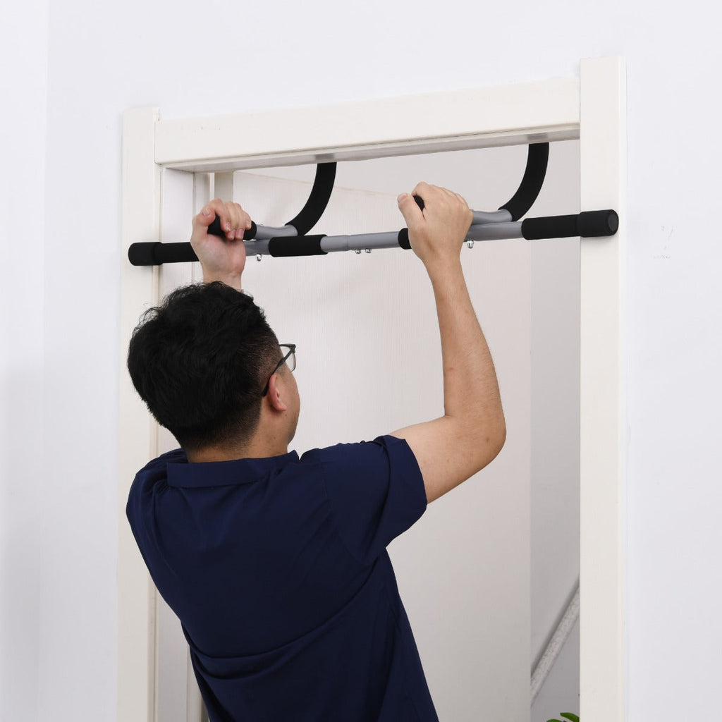 Easycomfort Barra per Trazioni a Pressione per Porta, Installazione senza Viti e Telaio in Tubi di Acciaio, Peso max: 110 kg