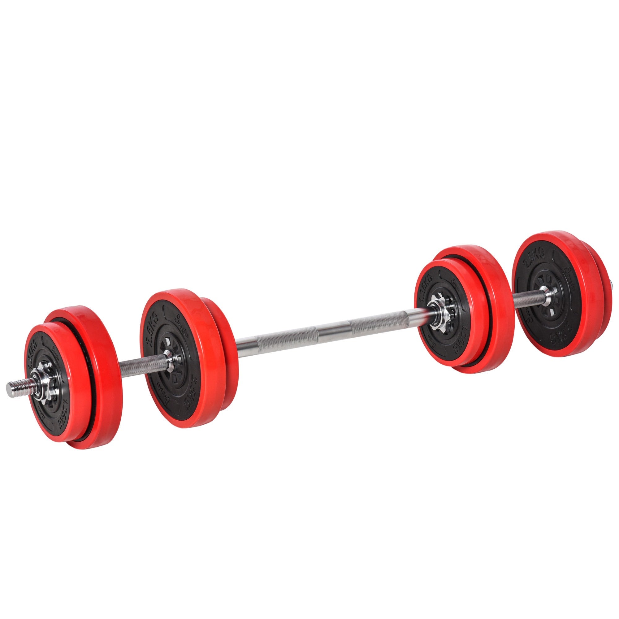 EasyComfort 20 kg halter- en dumbbellset