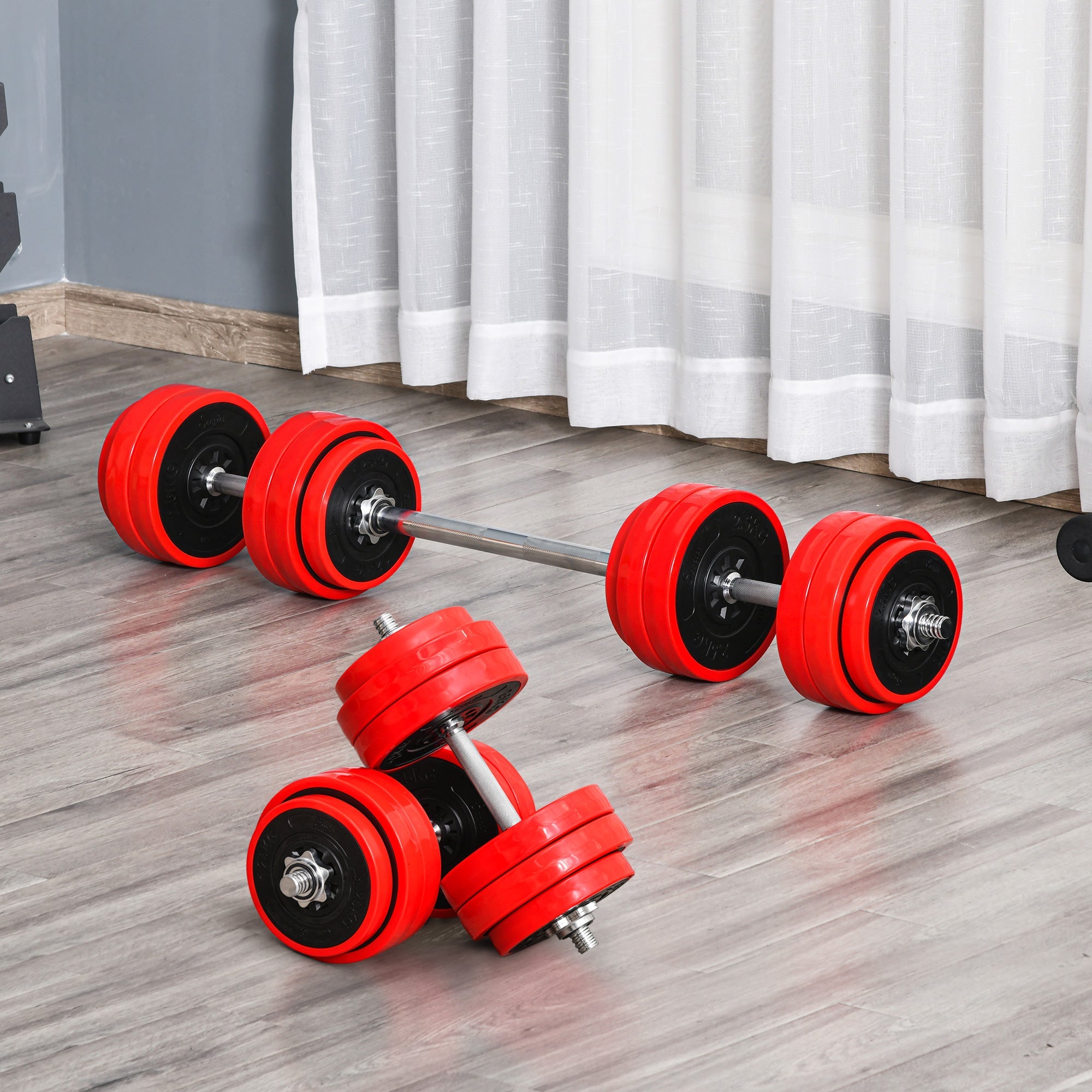 EasyComfort Set 2-in-1 halter en dumbbells 30 kg