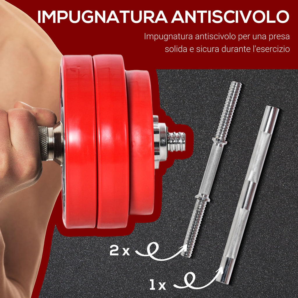 EasyComfort Set 2-in-1 halter en dumbbells 30 kg