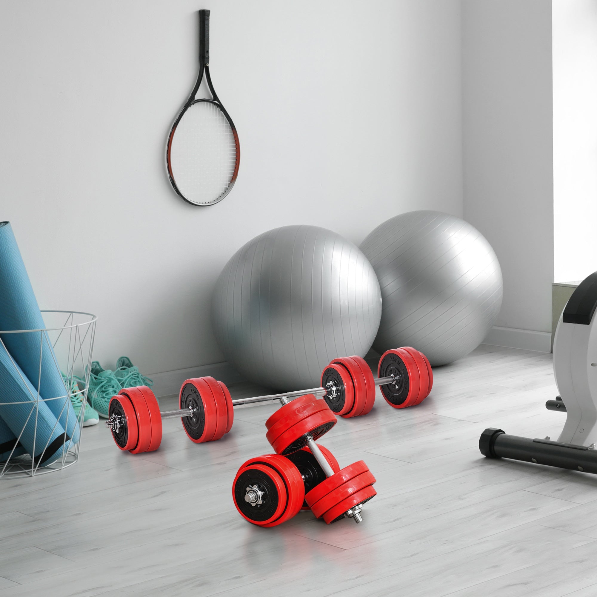 EasyComfort Set 2-in-1 halter en dumbbells 30 kg