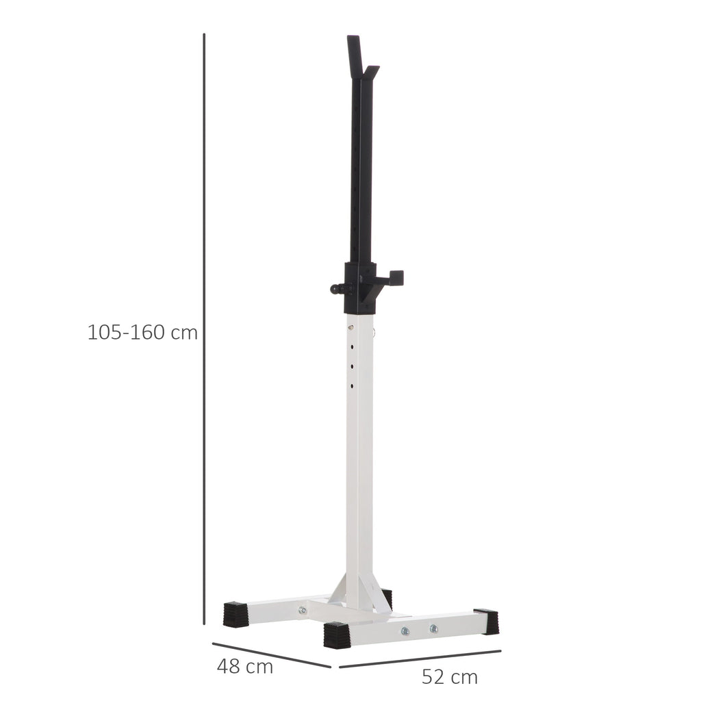 EASYCOMFORT Porta Bilanciere Universale in Acciaio, Altezza Regolabile su 12 Livelli, Carico Massimo 150kg