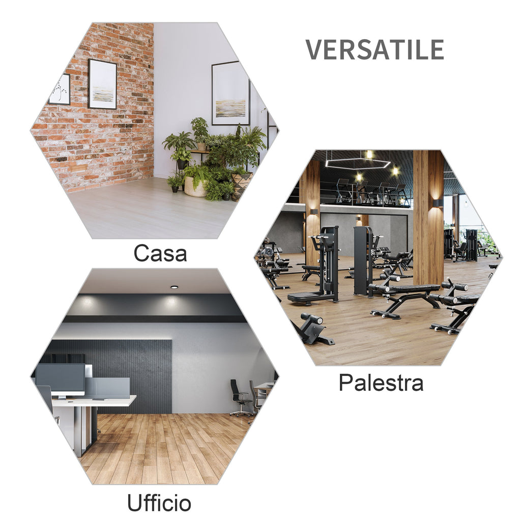 EASYCOMFORT Porta Bilanciere Universale in Acciaio, Altezza Regolabile su 12 Livelli, Carico Massimo 150kg