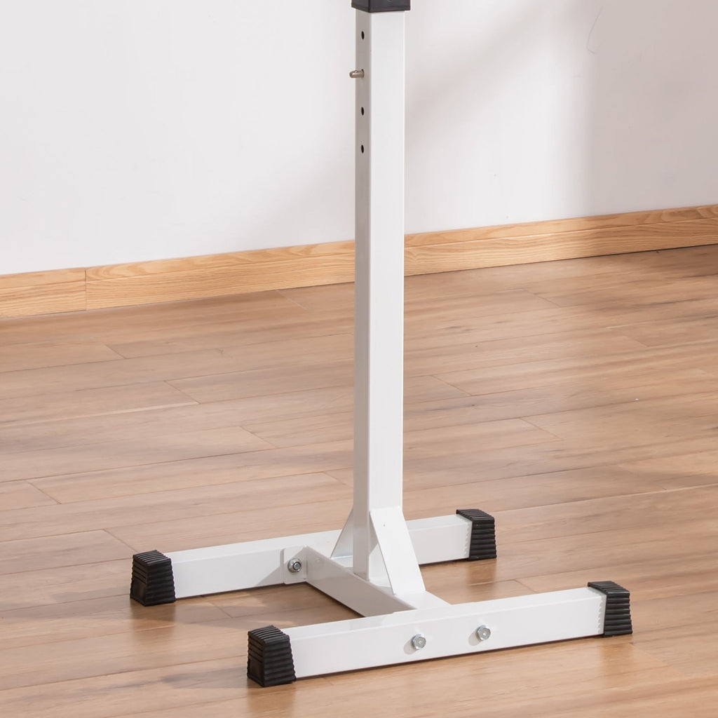 EASYCOMFORT Porta Bilanciere Universale in Acciaio, Altezza Regolabile su 12 Livelli, Carico Massimo 150kg