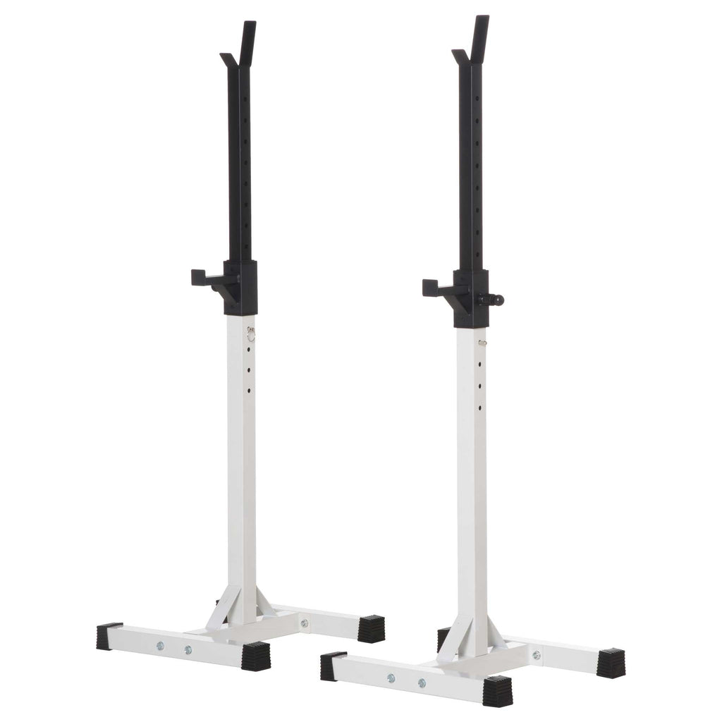EASYCOMFORT Porta Bilanciere Universale in Acciaio, Altezza Regolabile su 12 Livelli, Carico Massimo 150kg