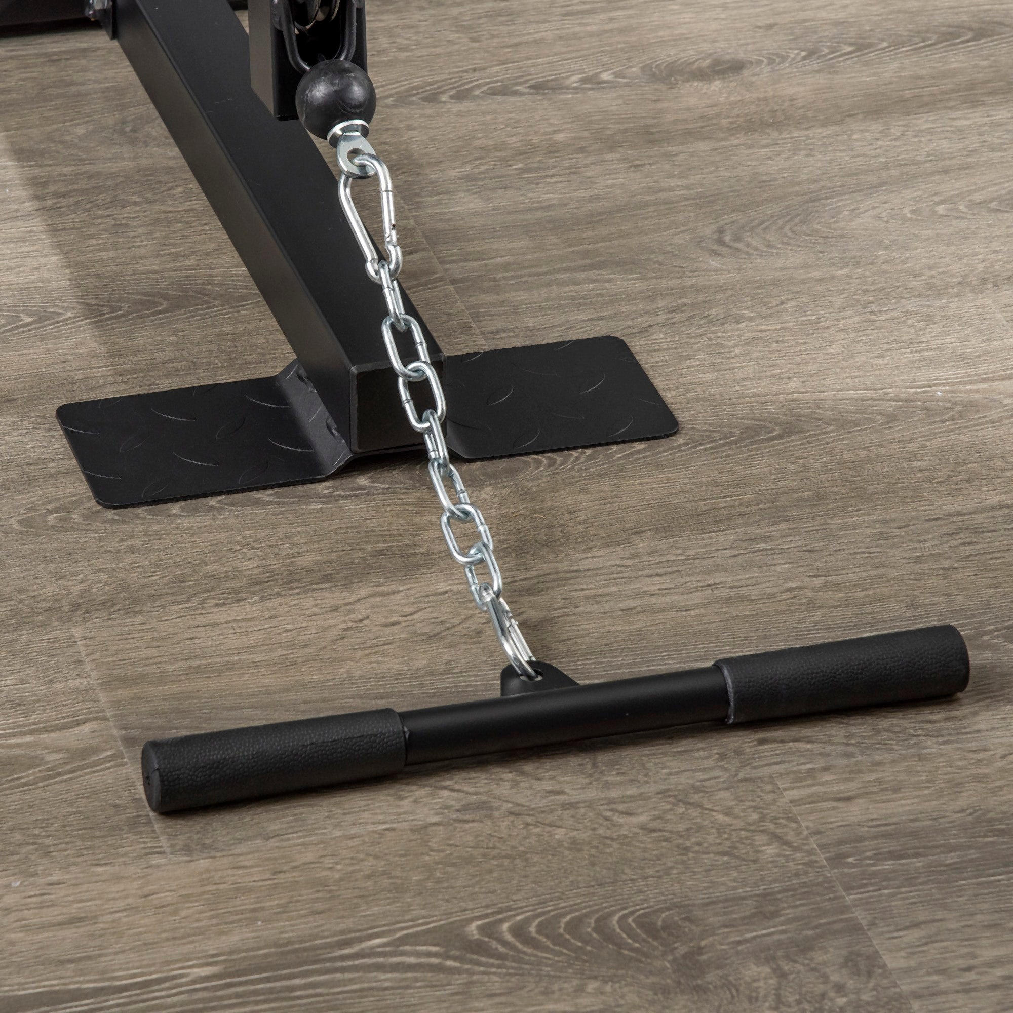 Easycomfort Stazione Fitness Multifunzione Power Tower with Pesi fino 45kg e Panca Imbottita, 135x103x210cm