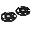 Easycomfort Set di 2 Dischi Pesi da 10kg in Acciaio with Rivestimento in Gomma per Bilanciere
