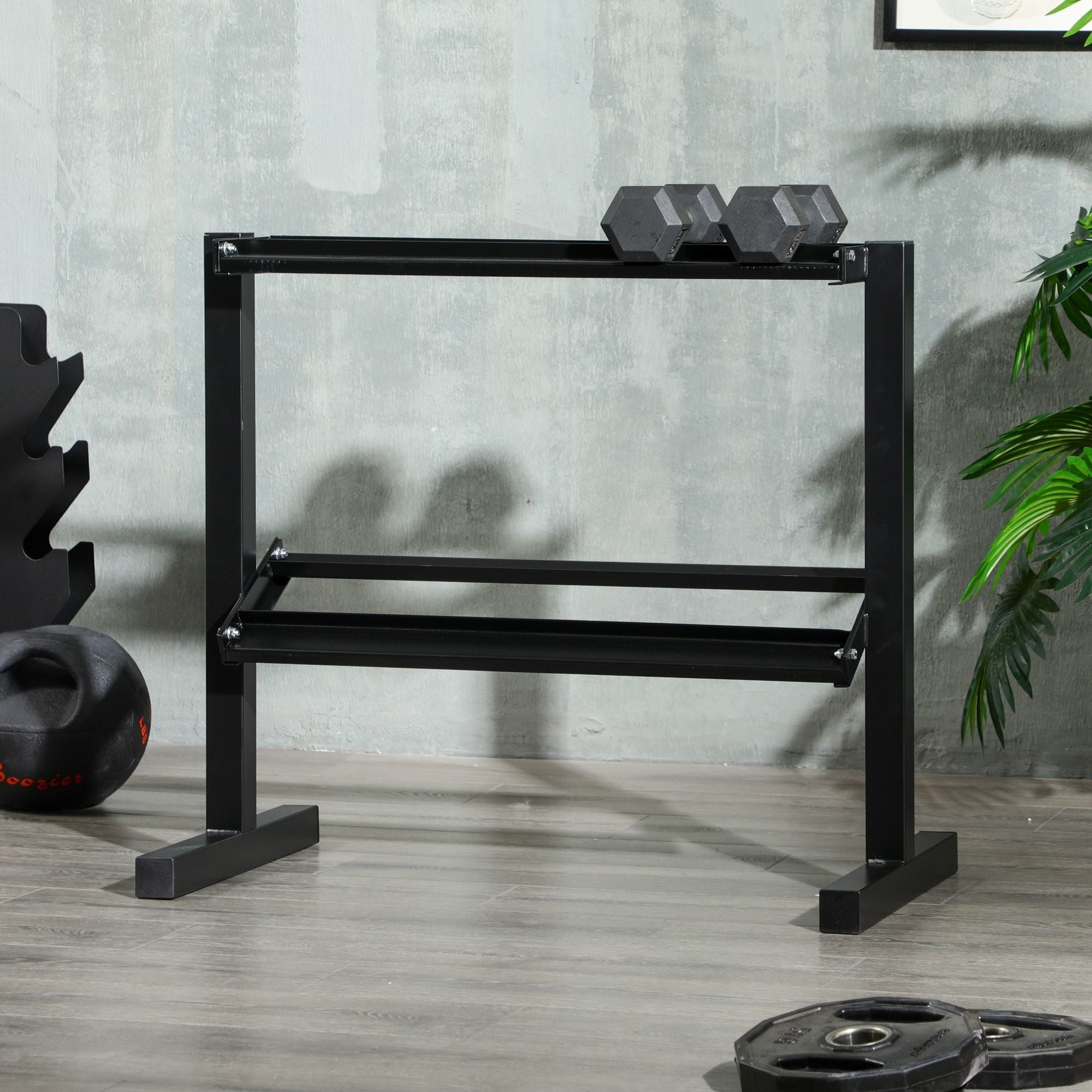 EasyComfort Porta Pesi halterrek met 2 schappen, 270 kg
