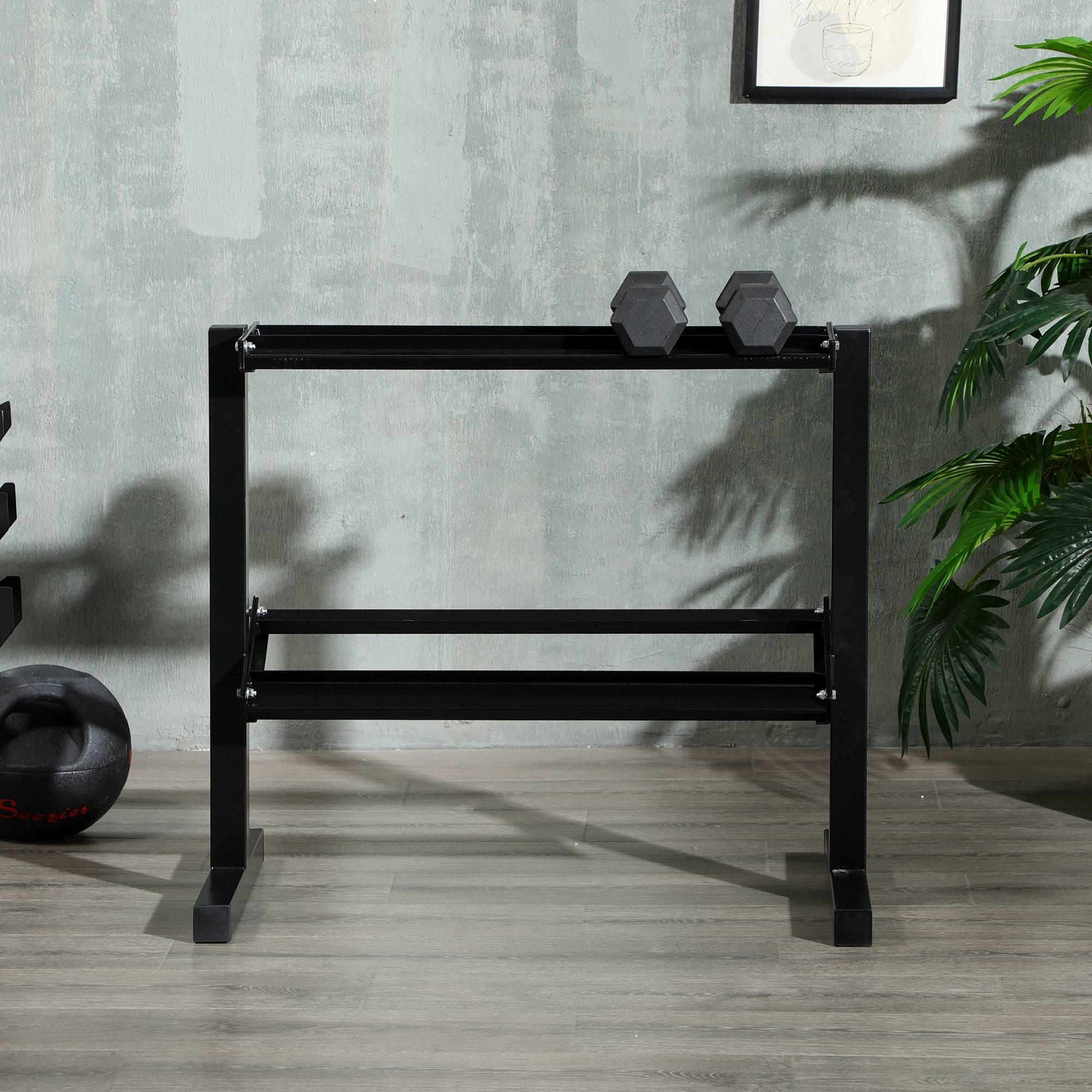 EasyComfort Porta Pesi halterrek met 2 schappen, 270 kg