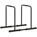 EASYCOMFORT Adjustable Height Steel Dip Bar with 6 Adjustable Lengths, 90-102x65x80-90 cm, Black
