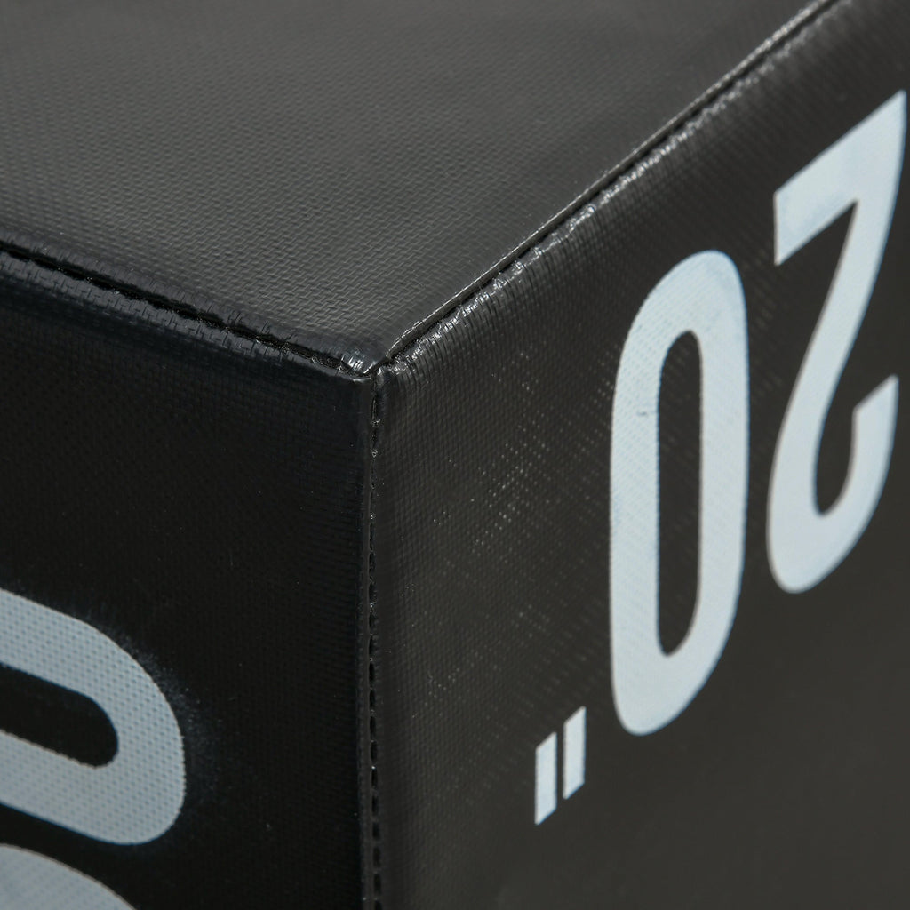 Easycomfort Plyo Box 3 in1 a 3 Altezze, Jumping Box Pliometrico Capacità 120kg, 75x51x61cm, black