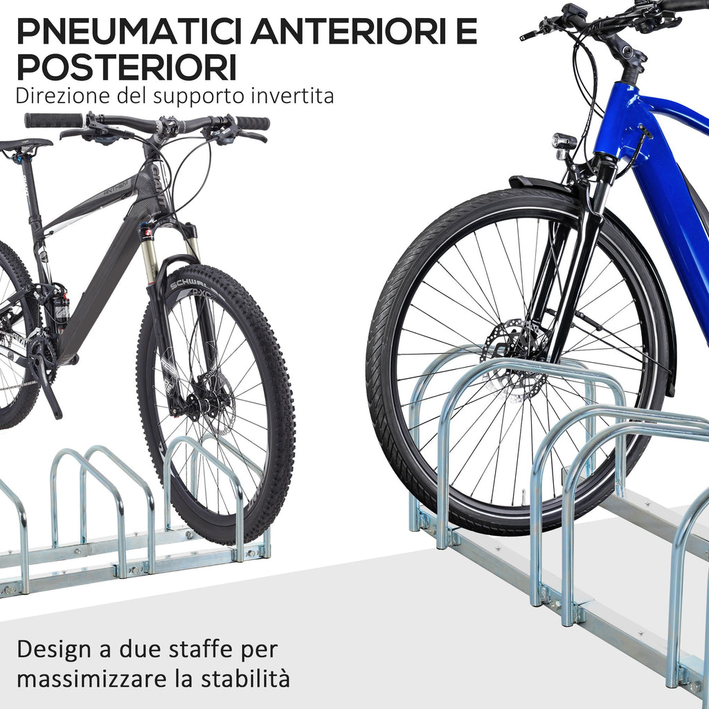 EasyComfort Fietsenrek voor 4 fietsen, 110x33x27 cm