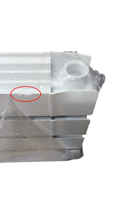 Fondital Garda S/90 radiator 4 elementen, hartafstand 2000 mm
