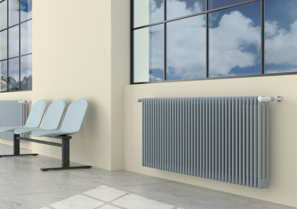 Batteria Completa Radiatore in Acciaio Cordivari ARDESIA 3 Colonne da 3 a 24 Elementi Interasse 700 mm Altezza 756 mm with Tappi e Riduzioni Inclusi