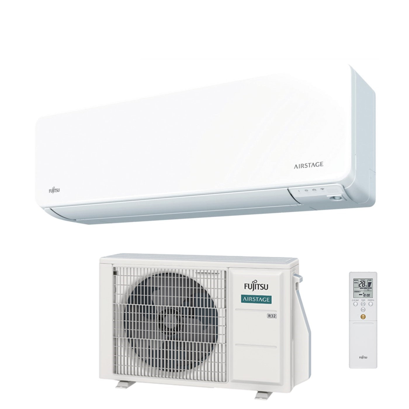 Air conditioner Fujitsu Inverter series KG AIRSTAGE 7000 Btu ASEH07KGTG R-32 built-in Wi-Fi