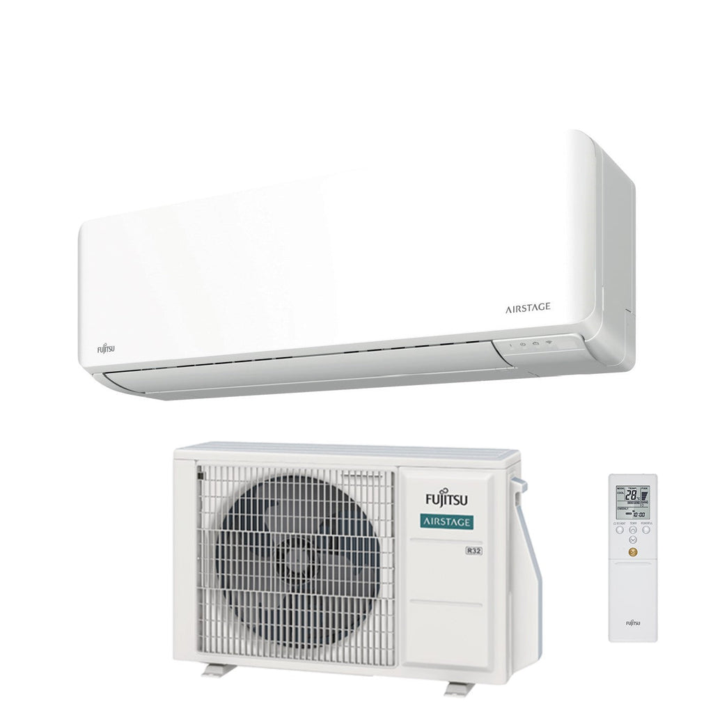 Fujitsu Inverter Air Conditioner KM series 14000 Btu ASYG14KMCF Code 3NGF87285 R-32 Integrated Wi-Fi Class A++/A+
