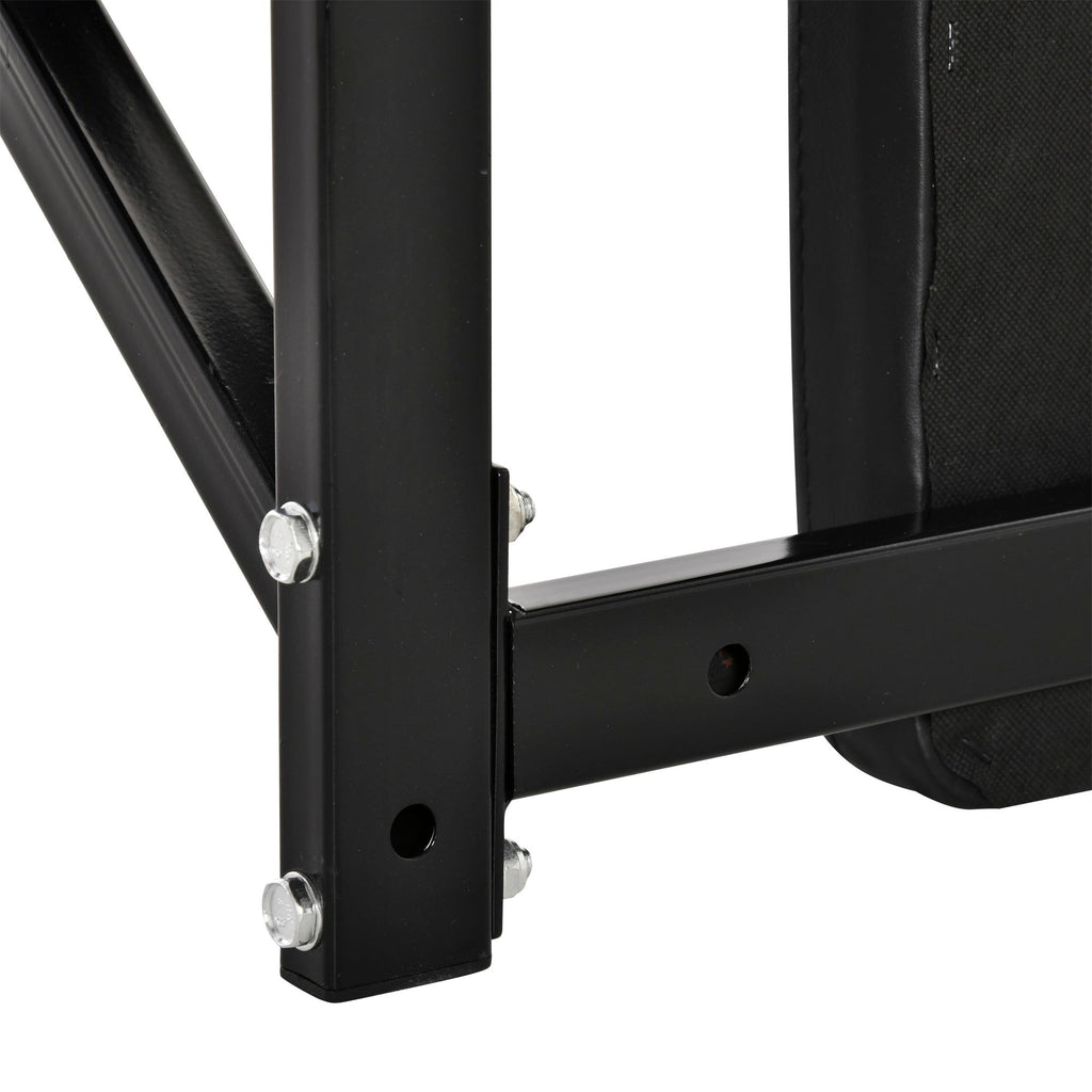 EASYCOMFORT Lifting Support Wall Mounting for Muscle Training Black Steel Pipes