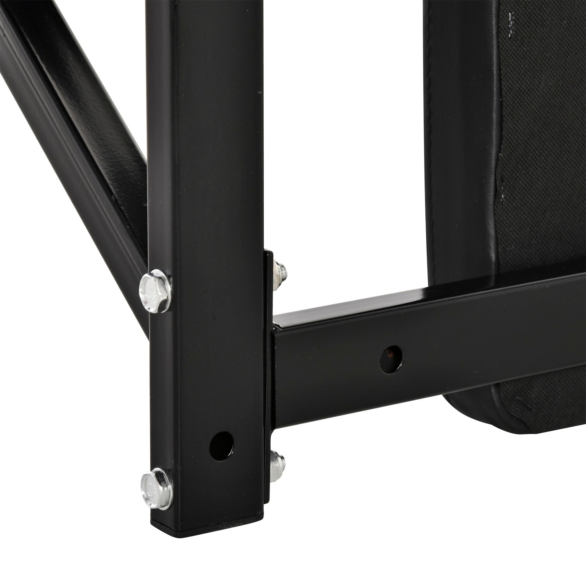 EASYCOMFORT Lifting Support Wall Mounting for Muscle Training Black Steel Pipes