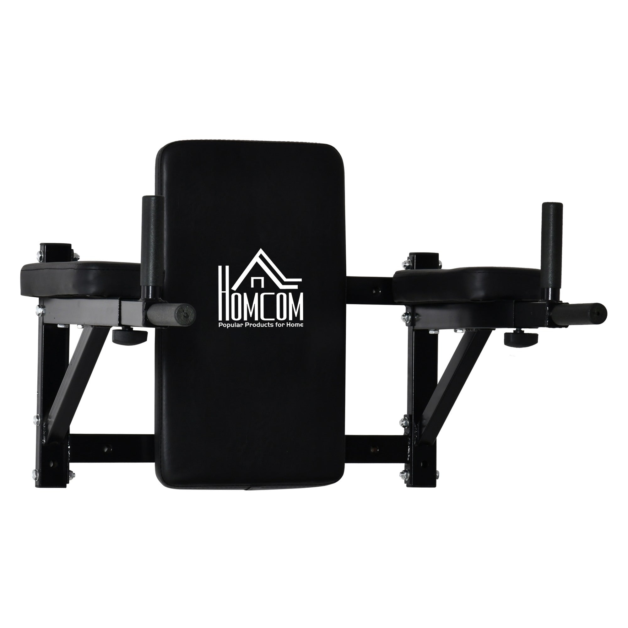 EASYCOMFORT Lifting Support Wall Mounting for Muscle Training Black Steel Pipes
