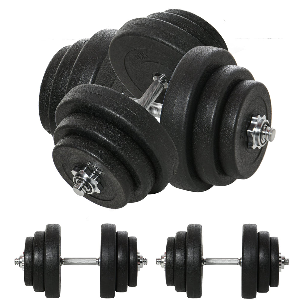 Easycomfort Set Manubri Palestra 40kg (4x5kg, 4x2.5kg, 4x1.5kg), Pesi Palestra with 12 Dischi da 1.5kg, 2.5kg, 5kg, ?25mm, per Allenamento a Casa