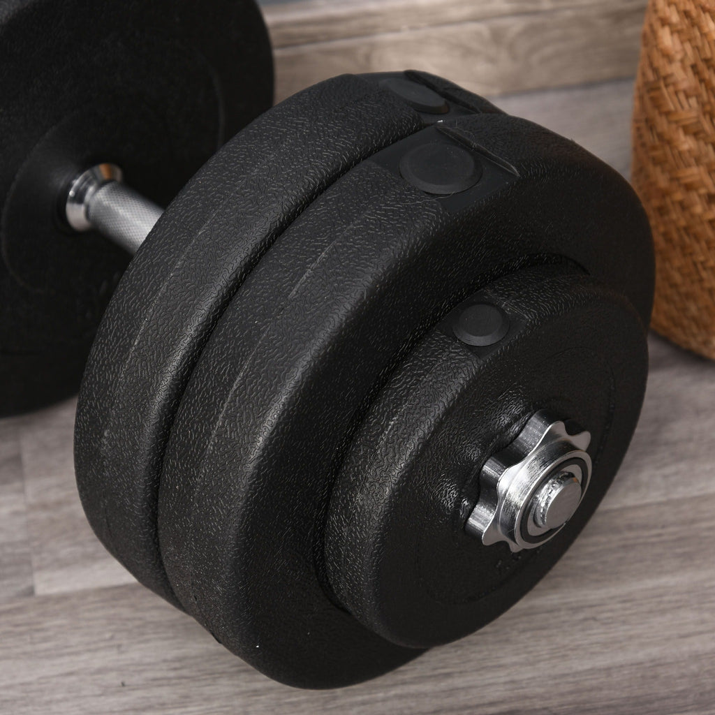 Easycomfort Set Manubri Palestra 50kg (8x5kg, 4x1.5kg), Pesi Palestra with 12 Dischi da 1.5kg, 5kg, ?25mm, per Allenamento a Casa