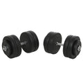 Easycomfort Set Manubri Palestra 50kg (8x5kg, 4x1.5kg), Pesi Palestra with 12 Dischi da 1.5kg, 5kg, ?25mm, per Allenamento a Casa