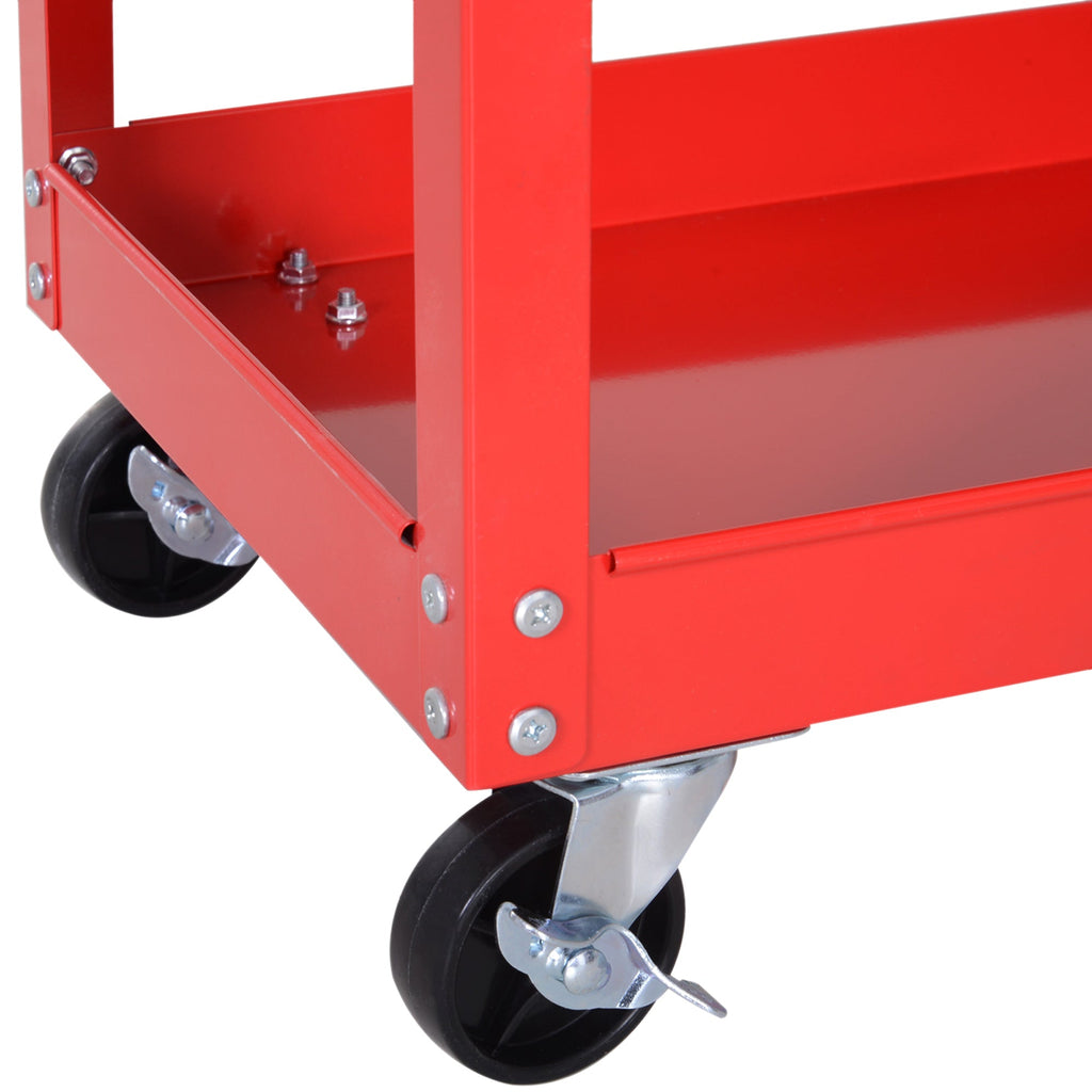 EasyComfort Workshop gereedschapswagen, rood, 82 × 35 × 76 cm