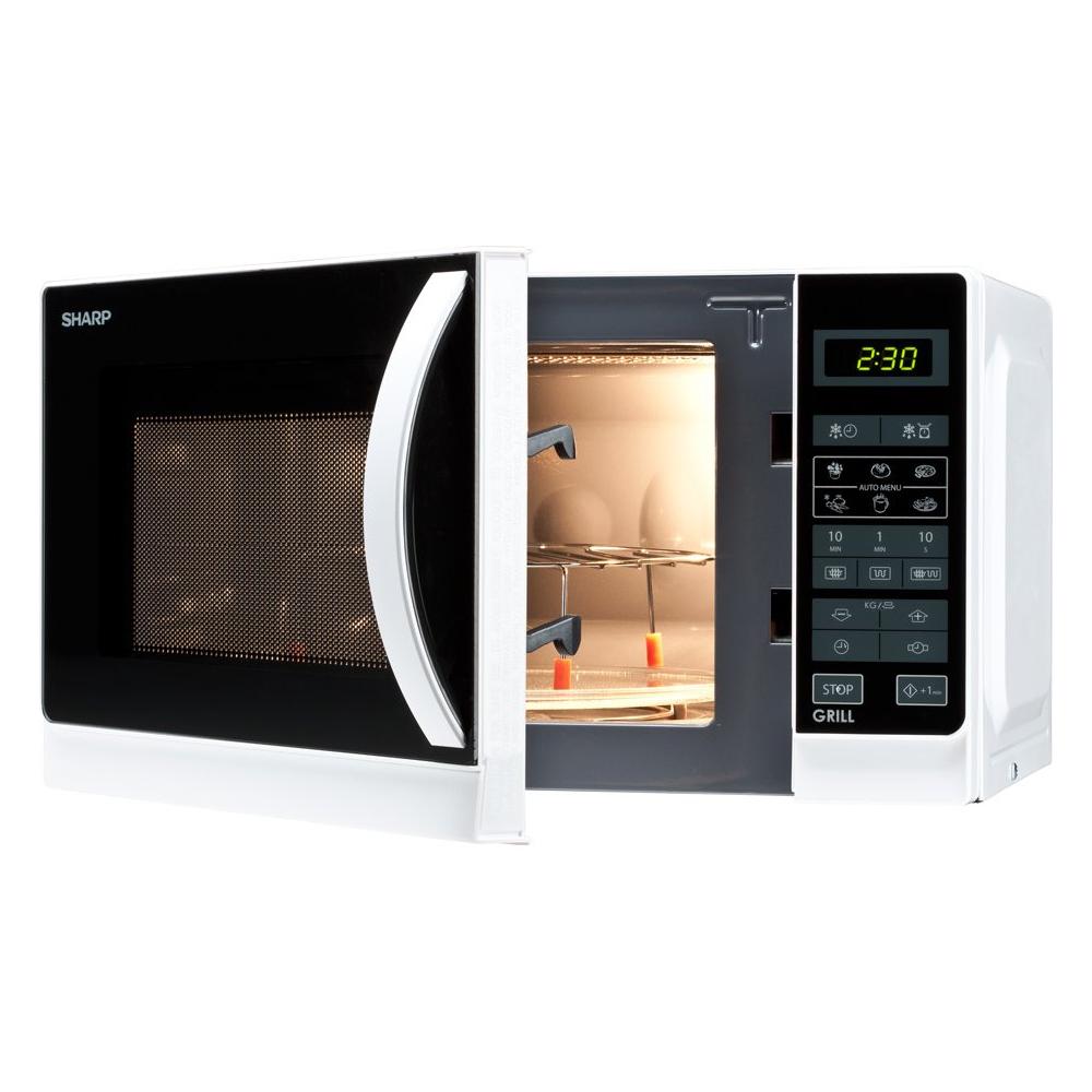 Sharp R 642WW magnetron met grill 20 L wit