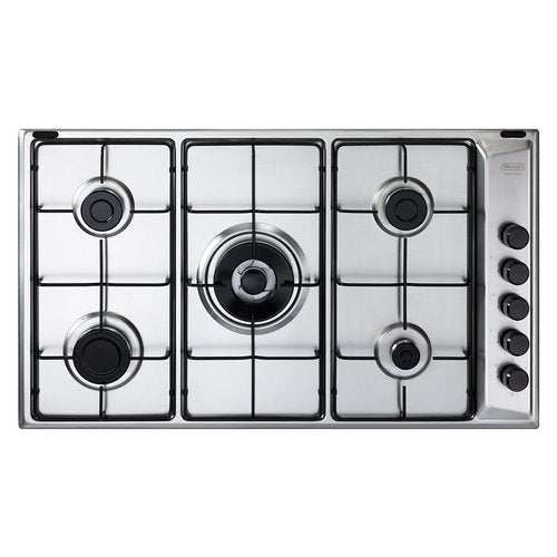 Piano cottura A Gas De Longhi FAMILY Fla 59 Dd 5 Fuochi (L86xP50) Inox