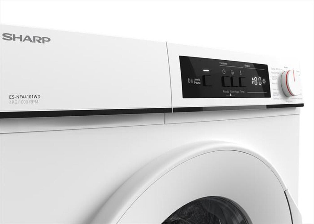 Sharp ES NFA4101WD wasmachine 4 kg 1000 t/min