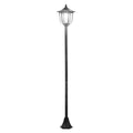 EASYCOMFORT Outdoor Street Lamp with 6 LED Lights and Solar Panels Waterproof Automatic Ignition Duration 6 Hours Height 177cm
