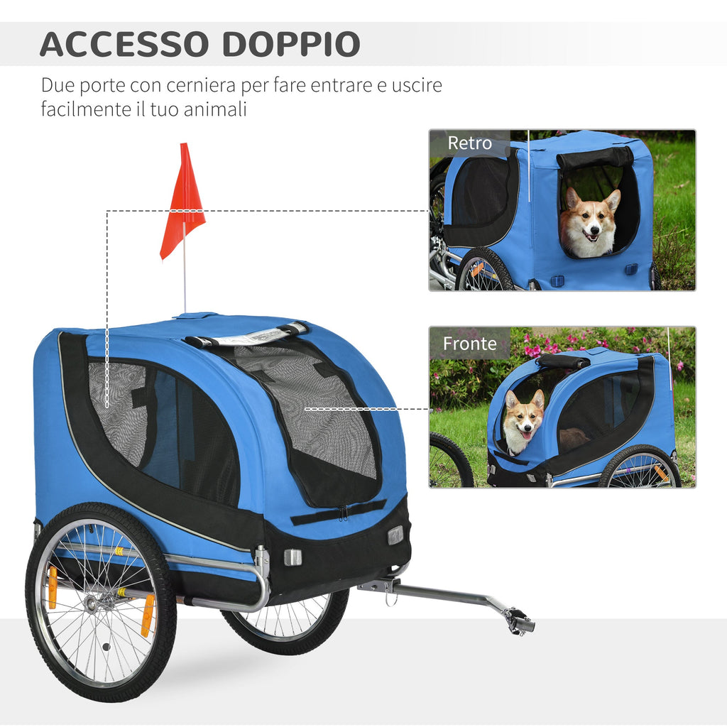 EasyComfort Fietskar voor Honden M, 30 kg (130x73x90 cm)