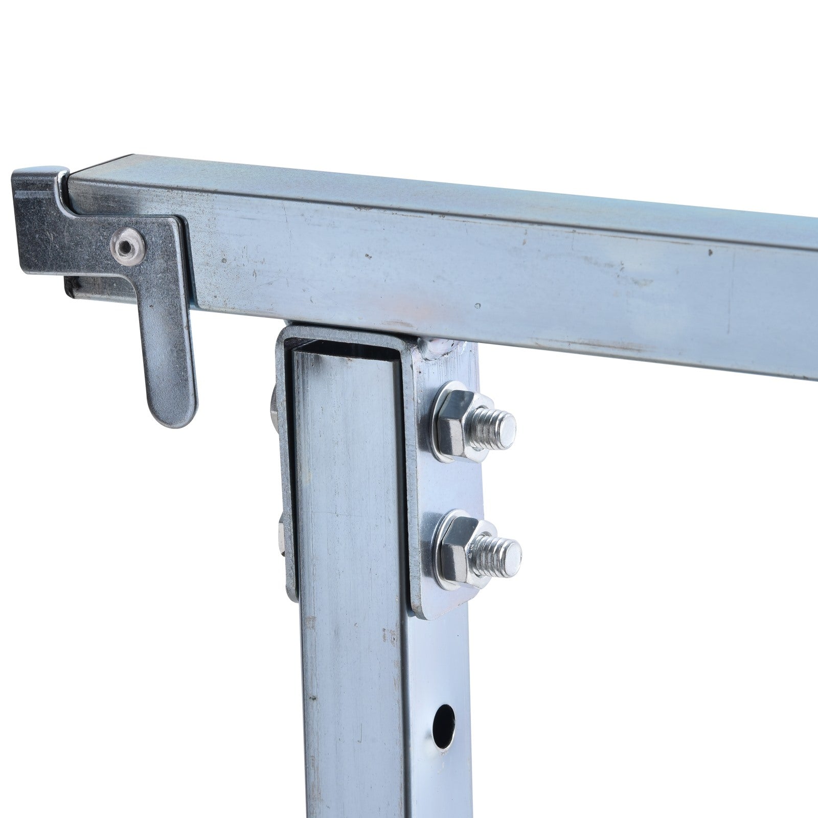 EASYCOMFORT Set of 2 Folding Telescopic Work Trestles in Steel Tubes 68 x 58 x 80