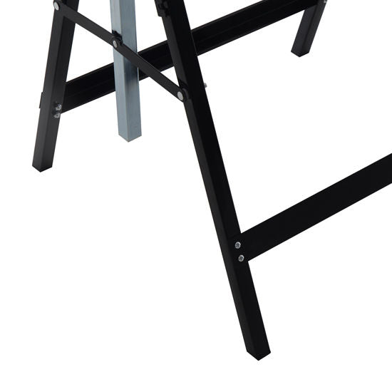 EASYCOMFORT Set of 2 Folding Telescopic Work Trestles Adjustable Height in Steel Tubes