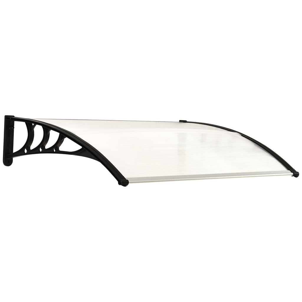EASYCOMFORT Waterproof and Anti-UV Shelter for Door or Window in Polycarbonate 75 x 120 x 23 cm