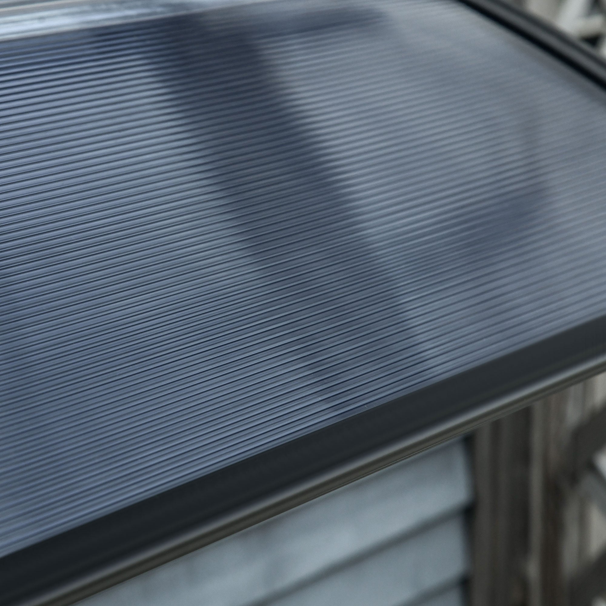 EASYCOMFORT Outdoor Anti-UV Polycarbonate Canopy for Doors and Windows, 100x80cm