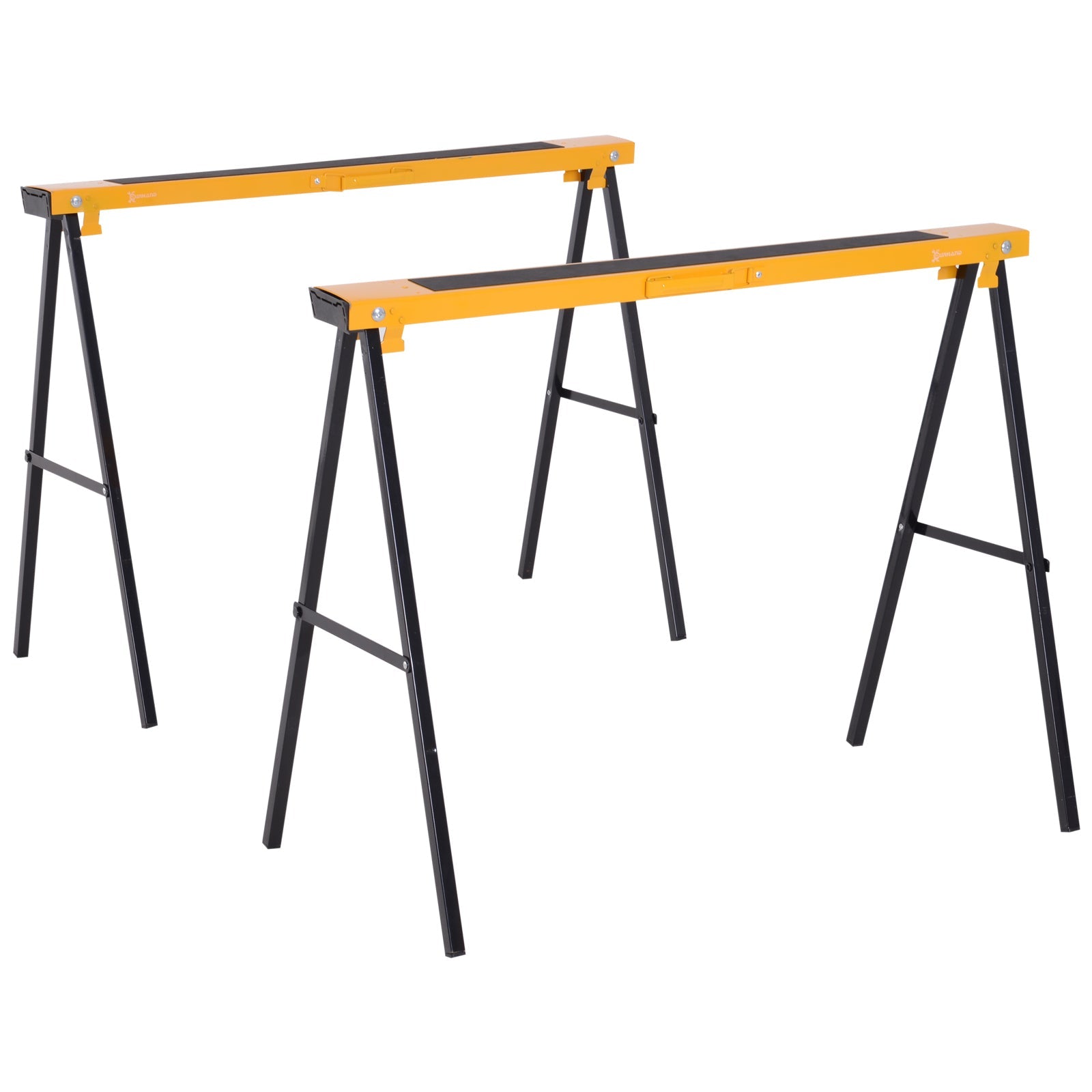 EASYCOMFORT Set of 2 Folding Steel Work Trestles Capacity 250kg