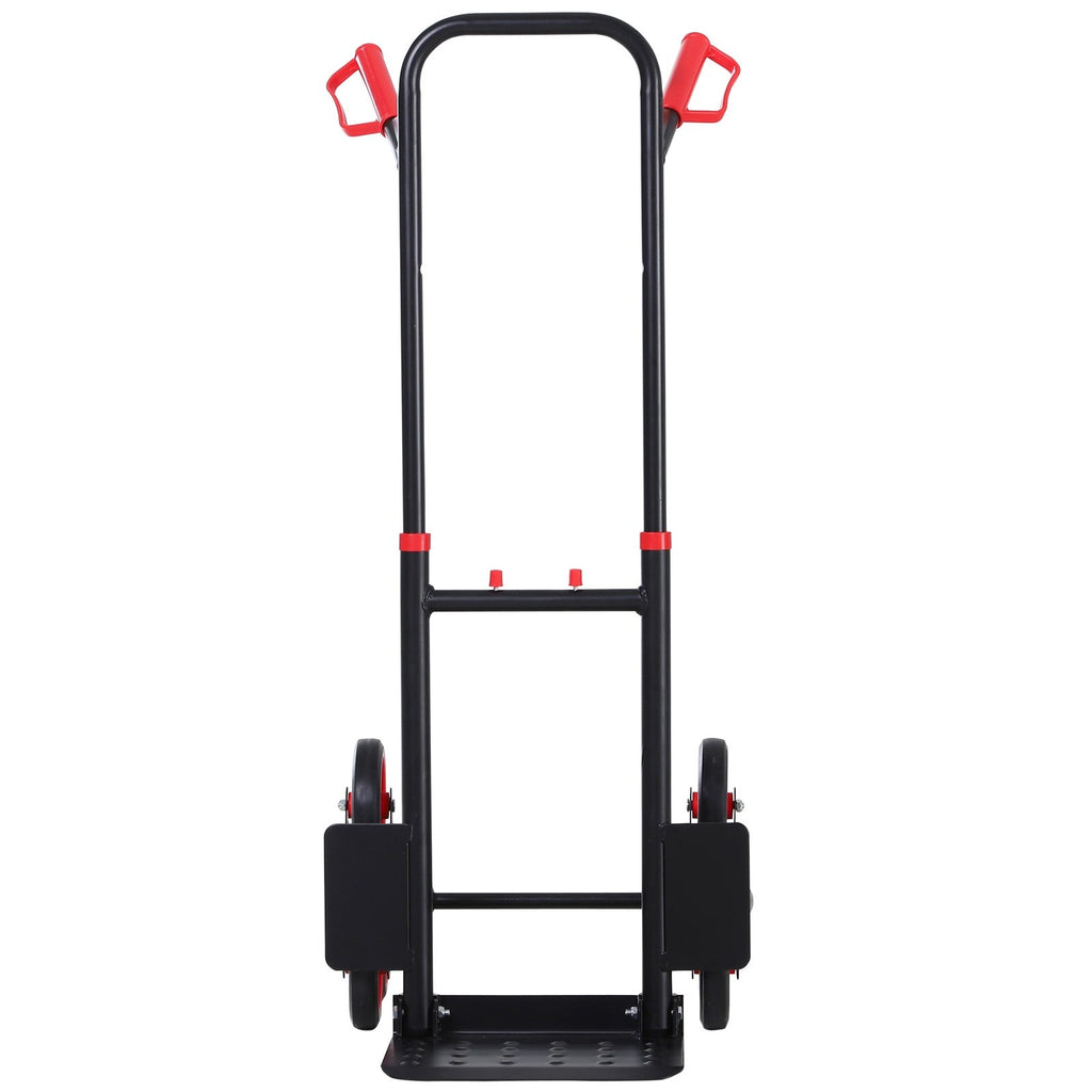 EASYCOMFORT Heavy Duty Folding Metal Luggage Rack Trolley with 6 Wheels for Stairs Maximum Load 150kg
