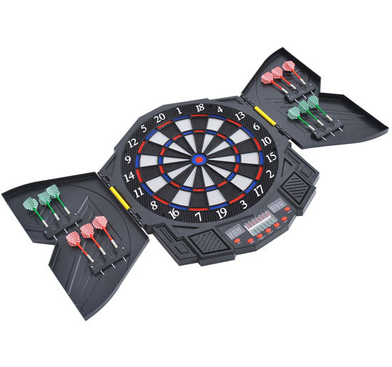 EASYCOMFORT Digital Electronic Dartboard with 12 Darts for 8 Players, 27 Games and 216 Variants